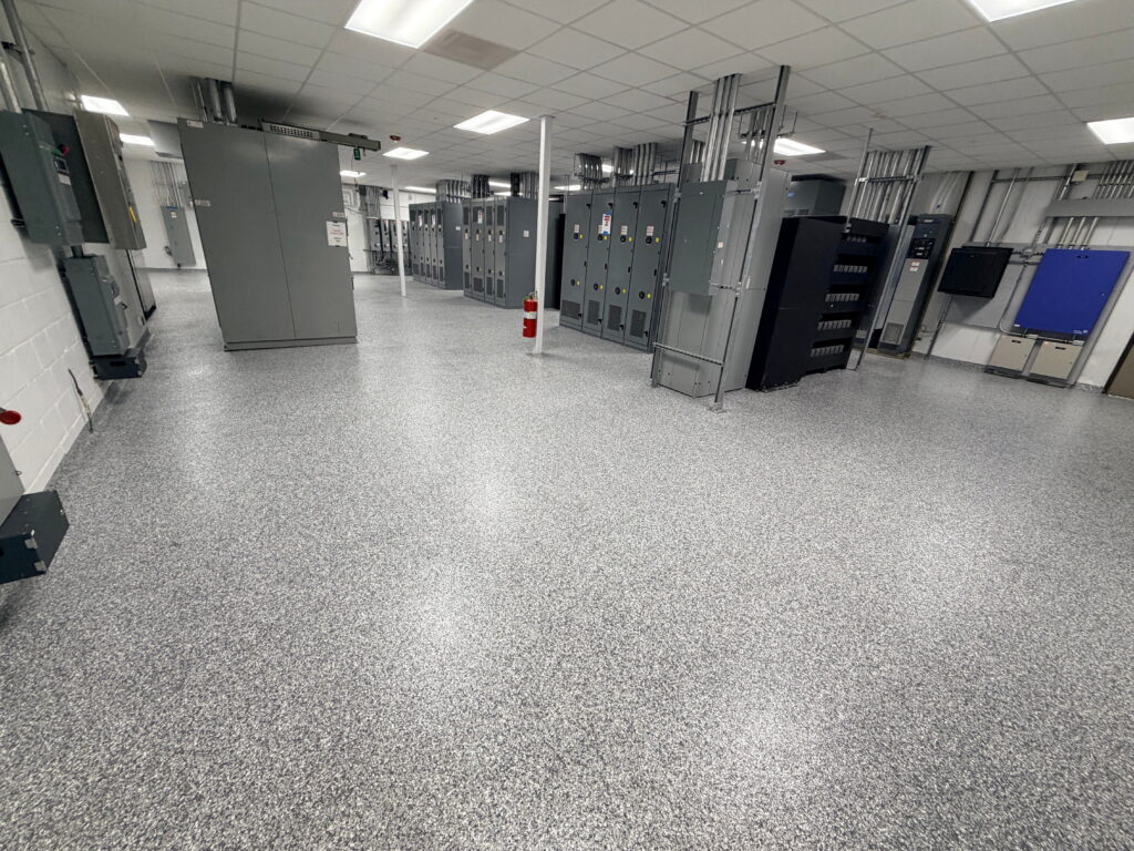 Commercial epoxy flooring project in Seguin, TX