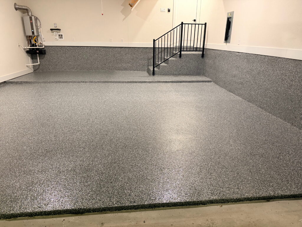 Garage epoxy flooring project in Fair Oaks Ranch, TX