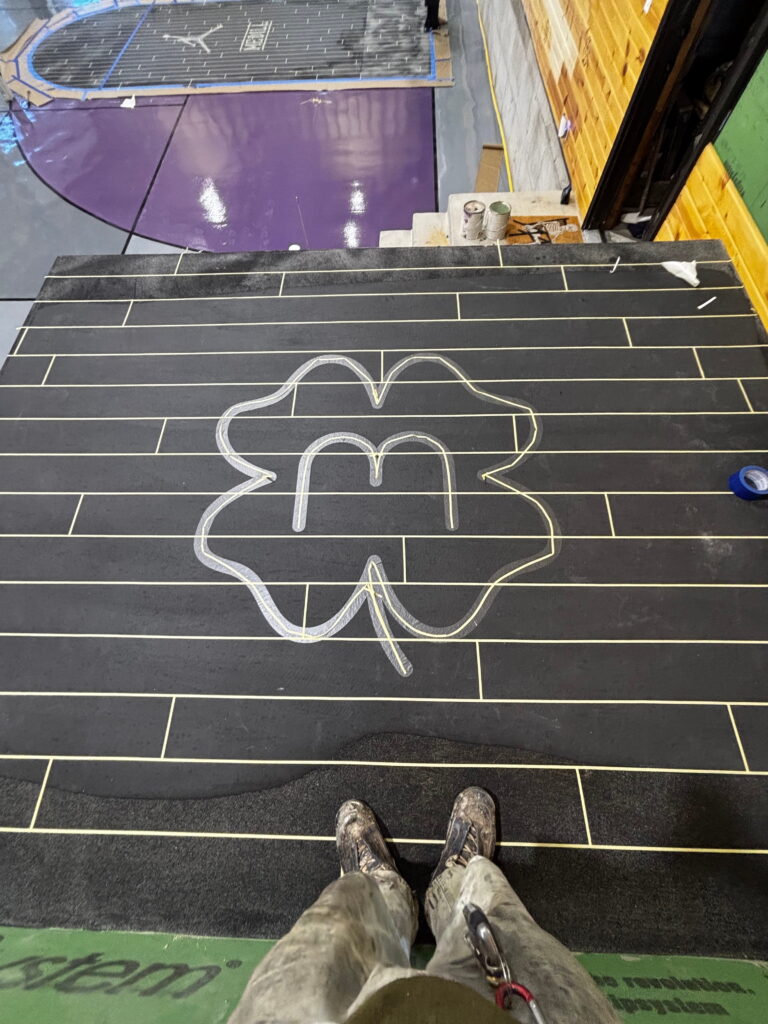 Concrete overlay project in Schertz, TX