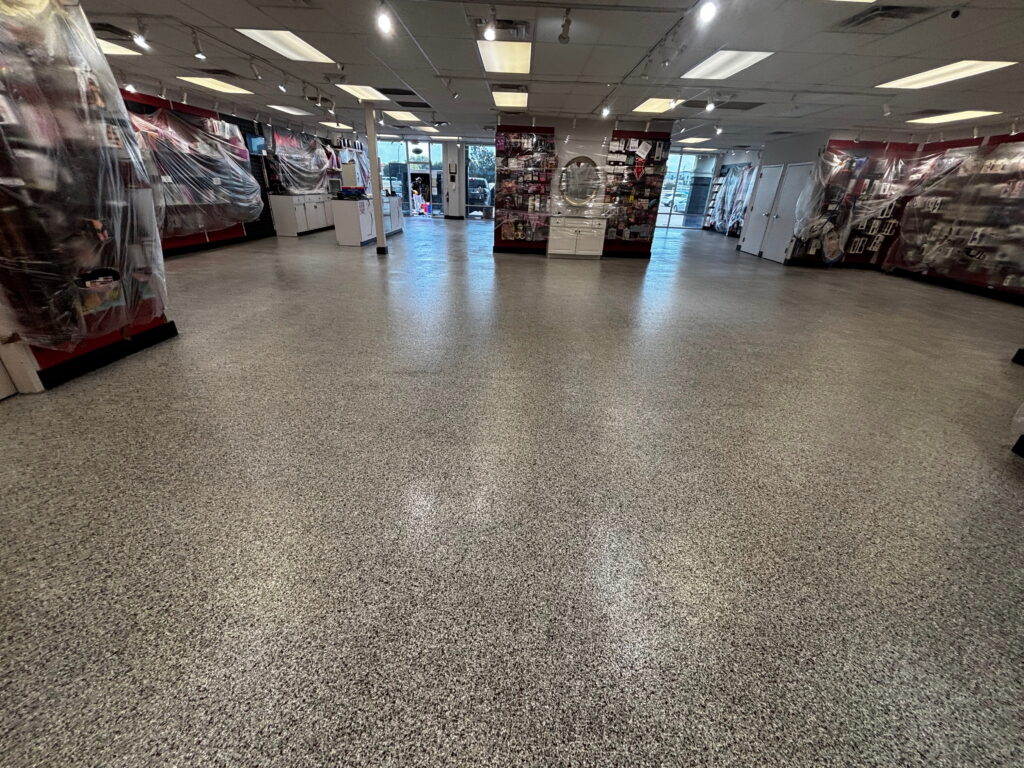 Commercial epoxy flooring facility in Austin, TX