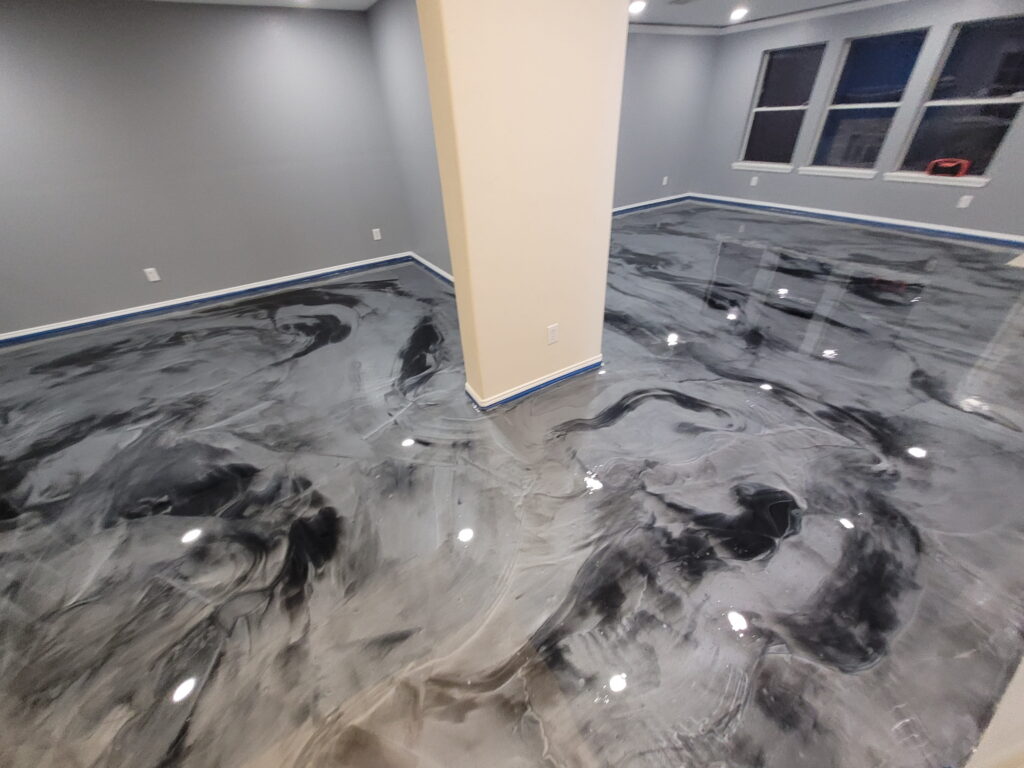Commercial epoxy flooring project in Helotes, TX