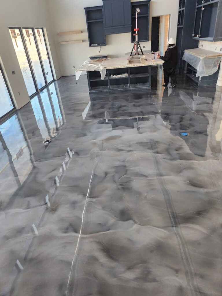 Commercial epoxy flooring project in Seguin, TX