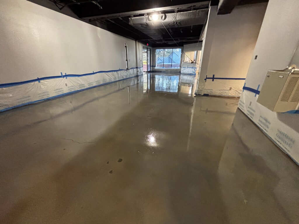Polished concrete flooring project in Austin, TX