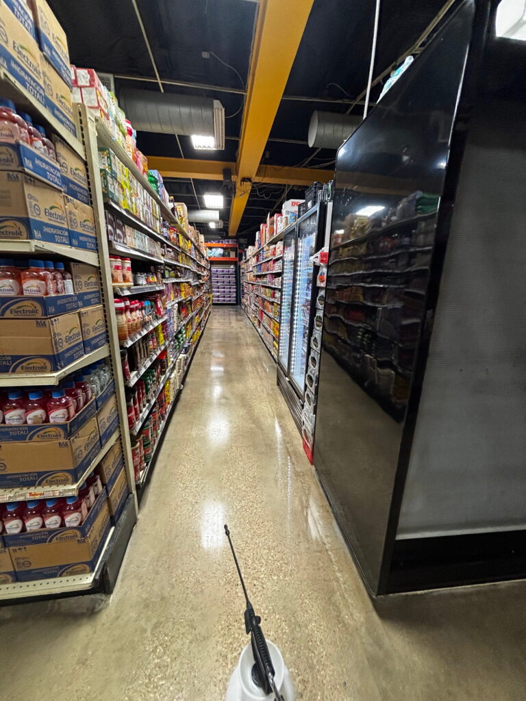 Polished concrete flooring project in Cibolo, TX