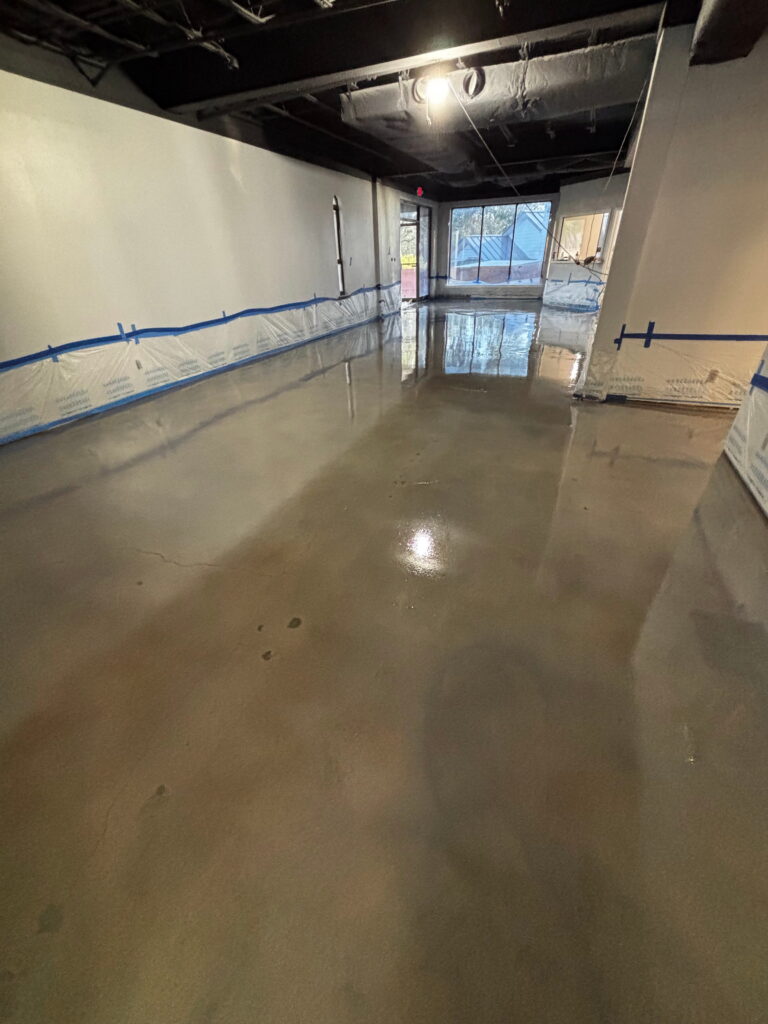 Concrete polishing project in Schertz, TX