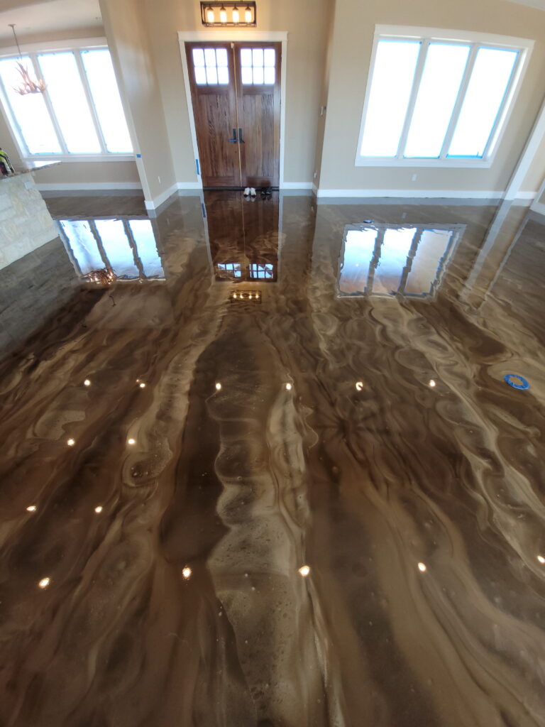 Epoxy flooring project in Alamo Heights, TX