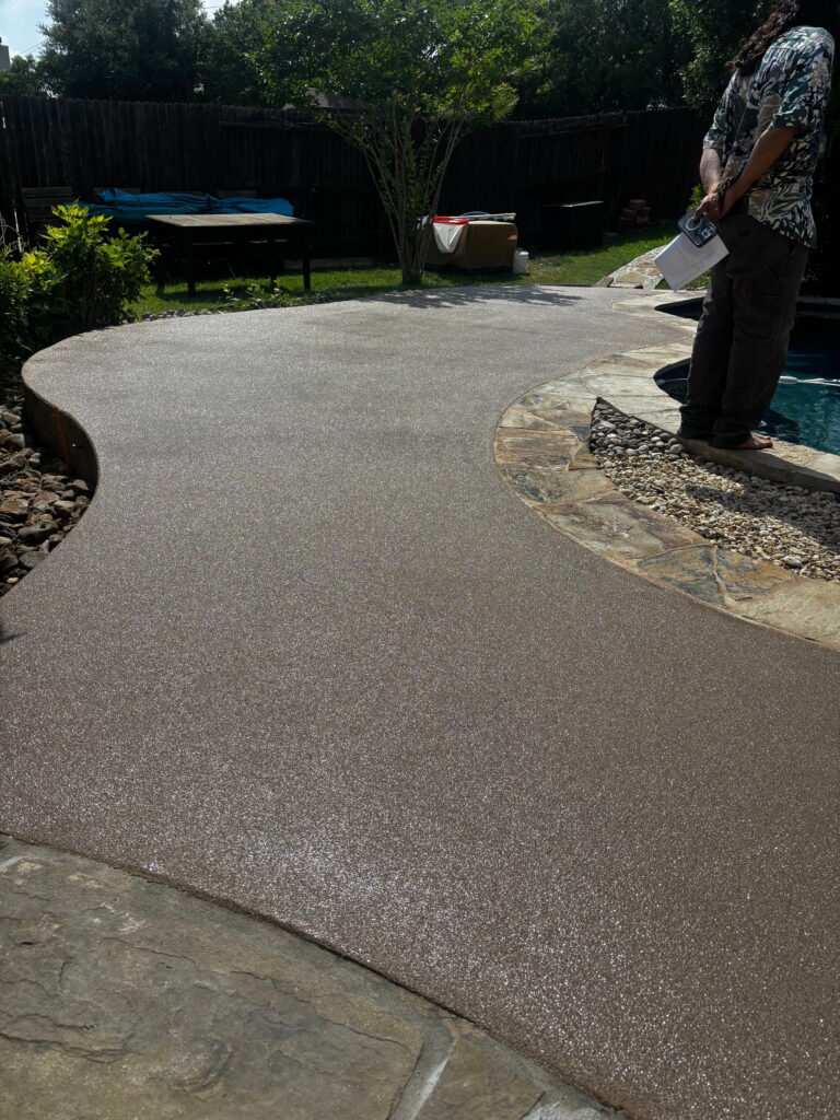 Epoxy flooring project in Alamo Heights, TX