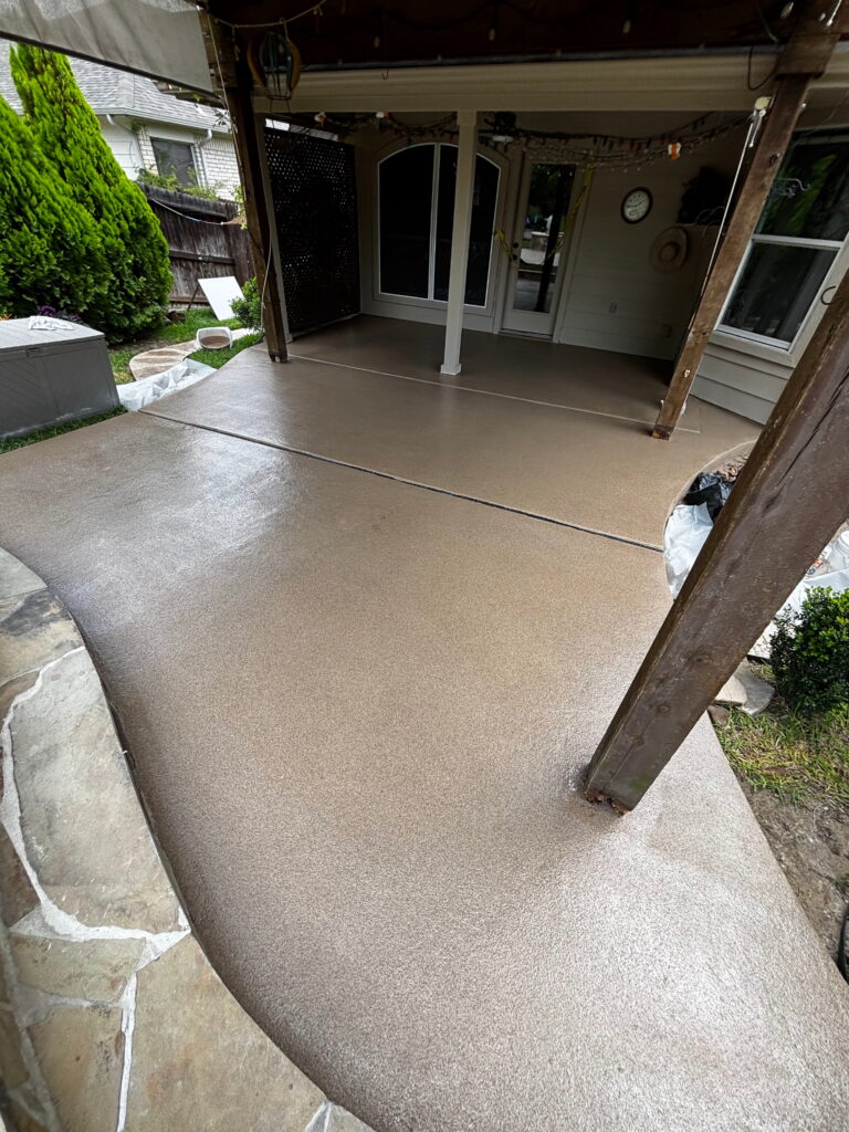 Epoxy flooring project in Cibolo, TX