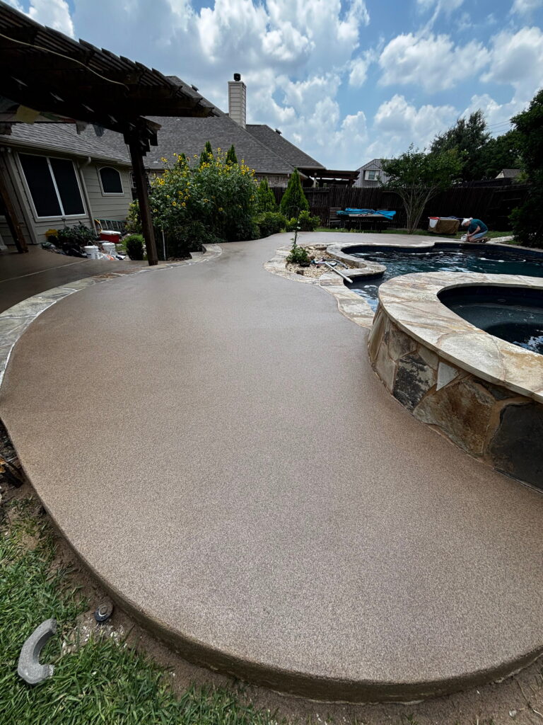 Epoxy flooring project in Fair Oaks Ranch, TX