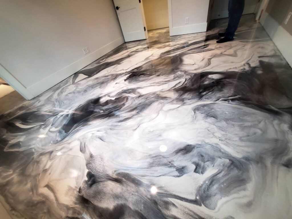 Epoxy flooring project in New Braunfels, TX