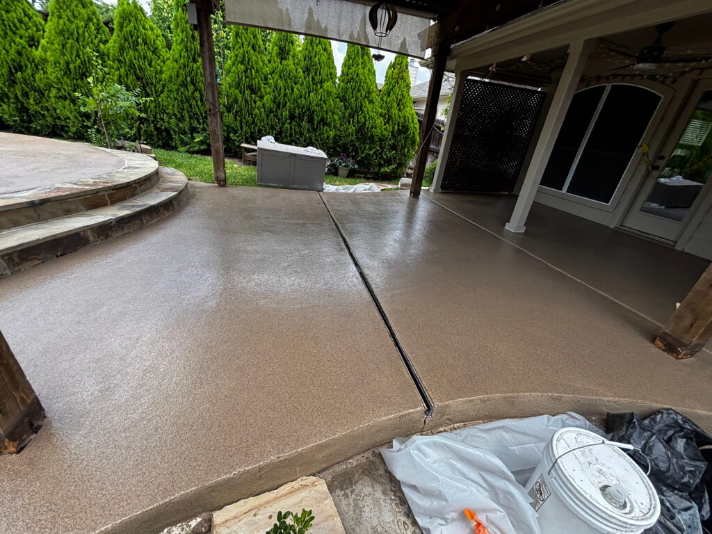 Epoxy flooring project in New Braunfels, TX