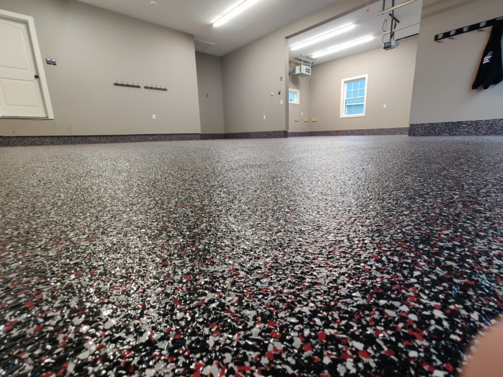 Epoxy and polyaspartic coating system installed in San Antonio, TX