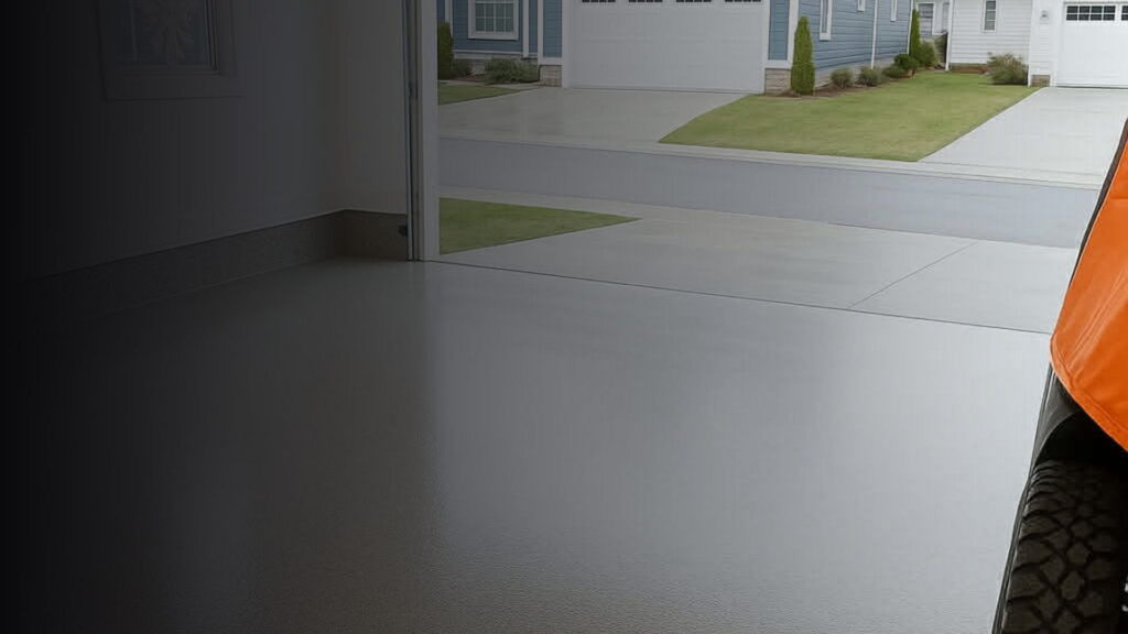 Garage metallic epoxy flooring in San Antonio, TX