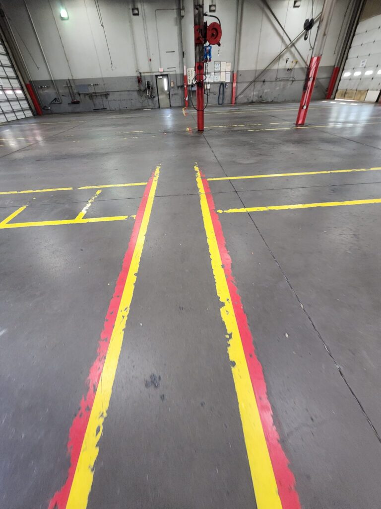 Commercial electrical room flooring project in San Antonio, TX