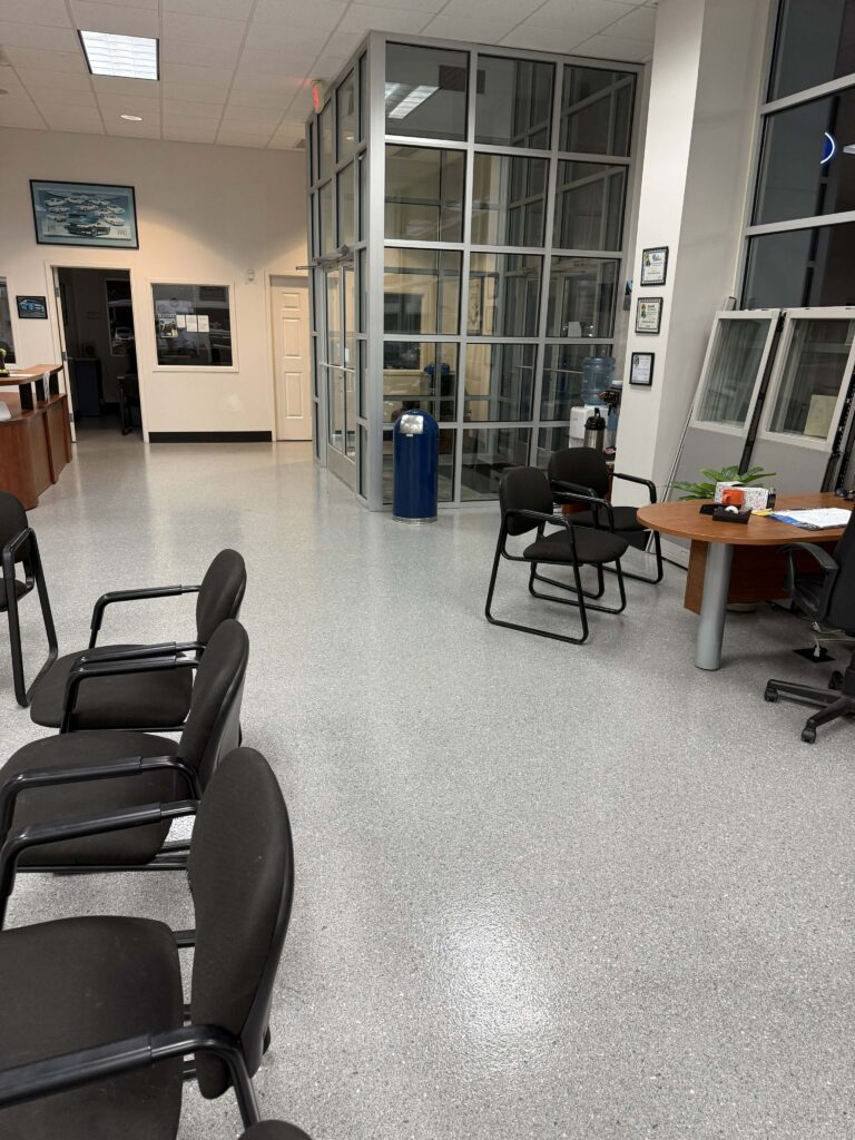 Industrial epoxy flooring project in San Antonio, TX