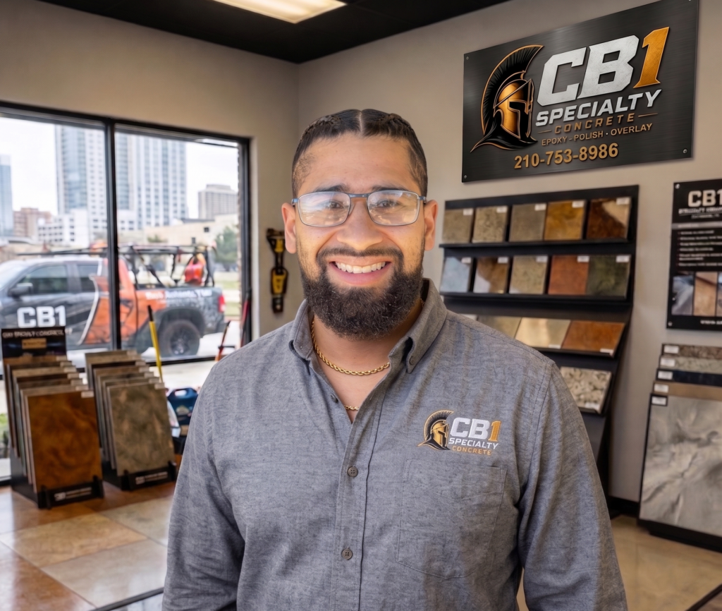 John Burciaga, Co-Owner and Lead Installer at CB1 Specialty Concrete