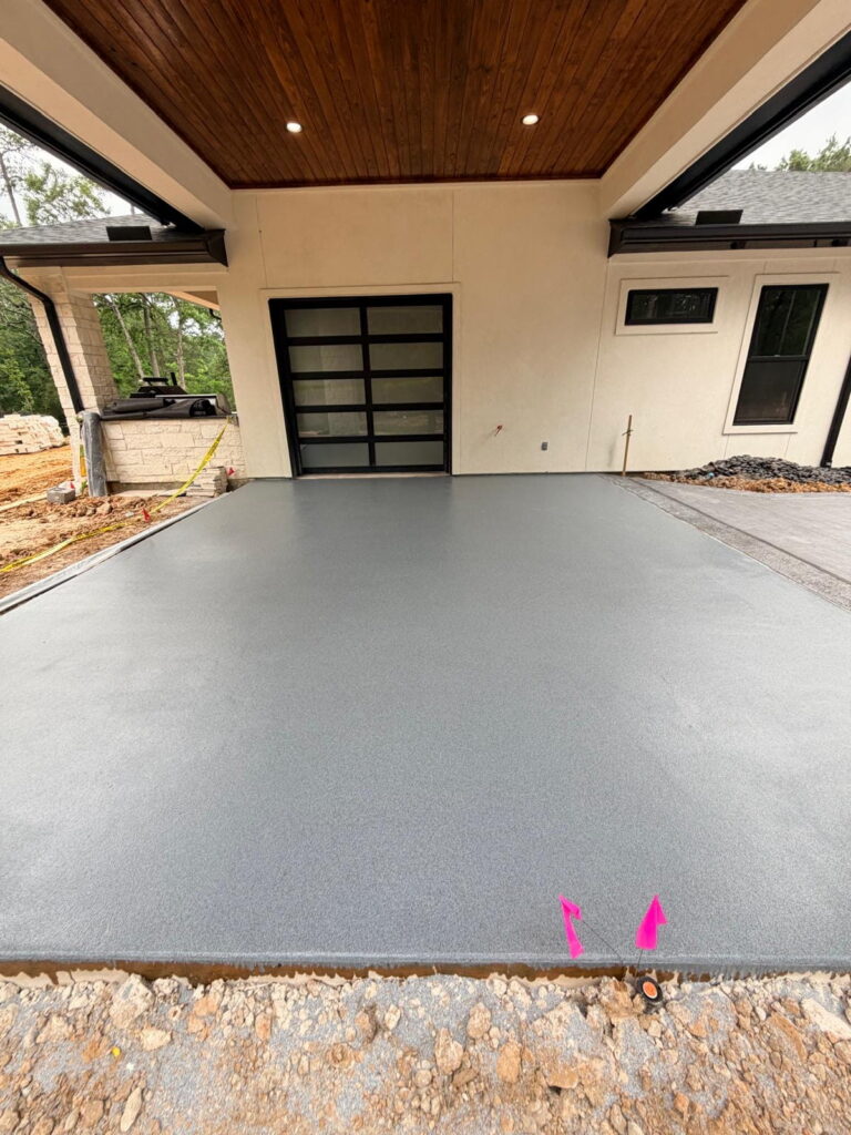 Patio quartz flooring system in Austin, TX