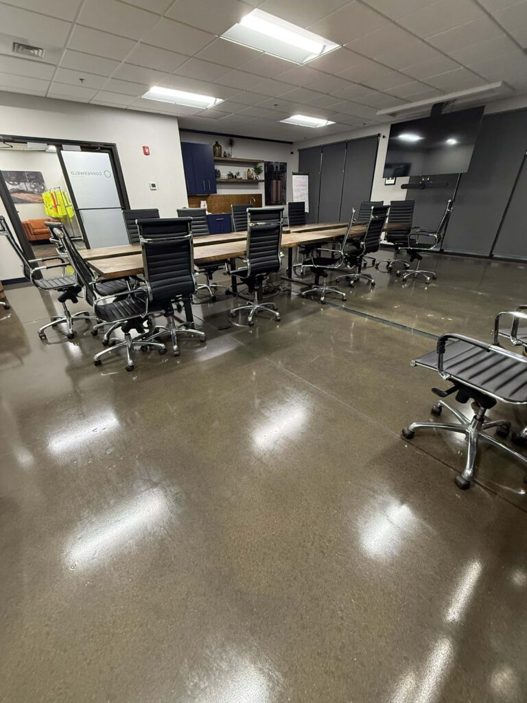 Polished concrete flooring project in San Antonio, TX