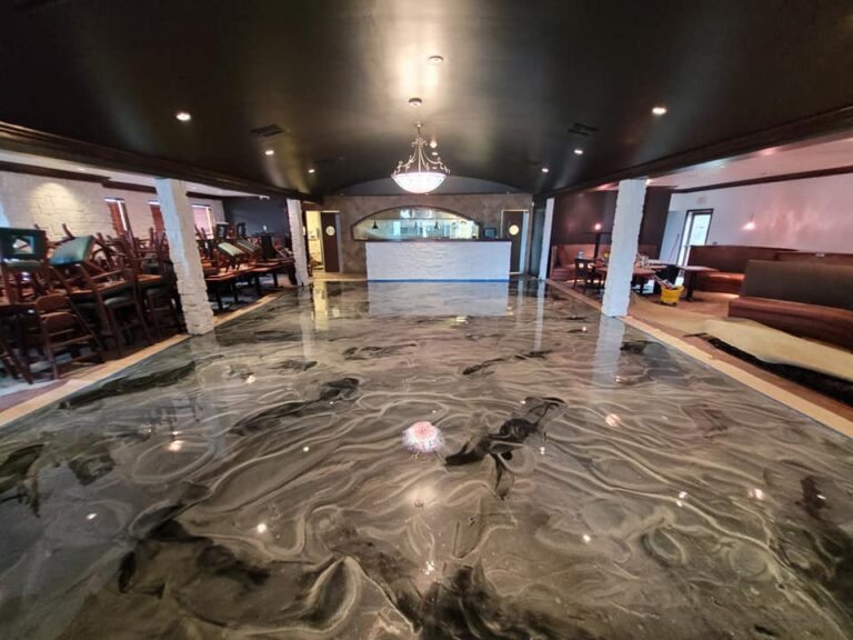 restaurant flooring metallic epoxy flooring new braunfels