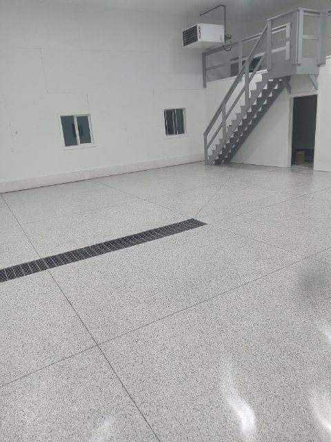Auto shop epoxy flooring project in San Antonio, TX