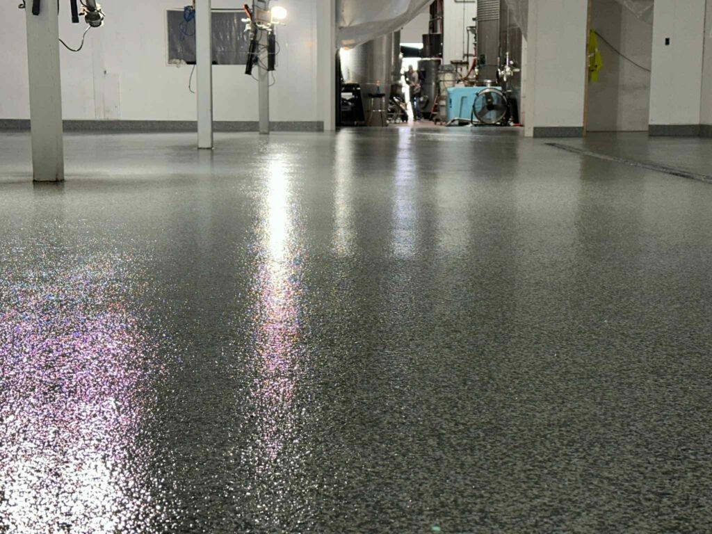 Polished concrete commercial kitchen flooring project in San Antonio, TX