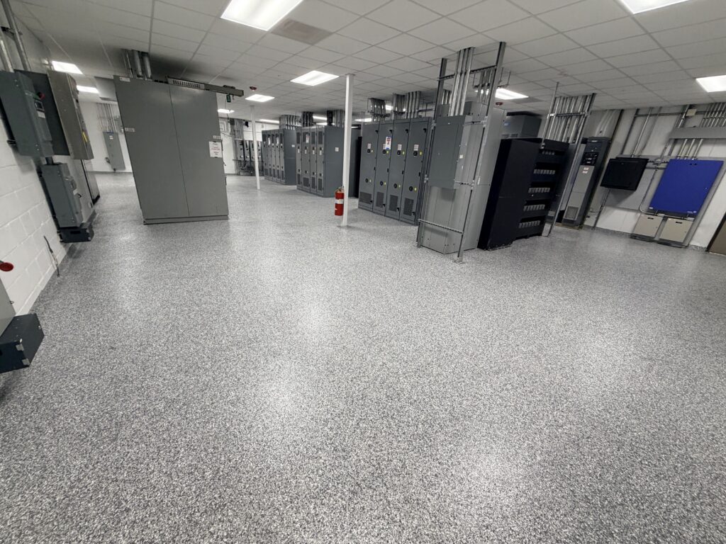 Commercial office hallway flooring project in San Antonio, TX